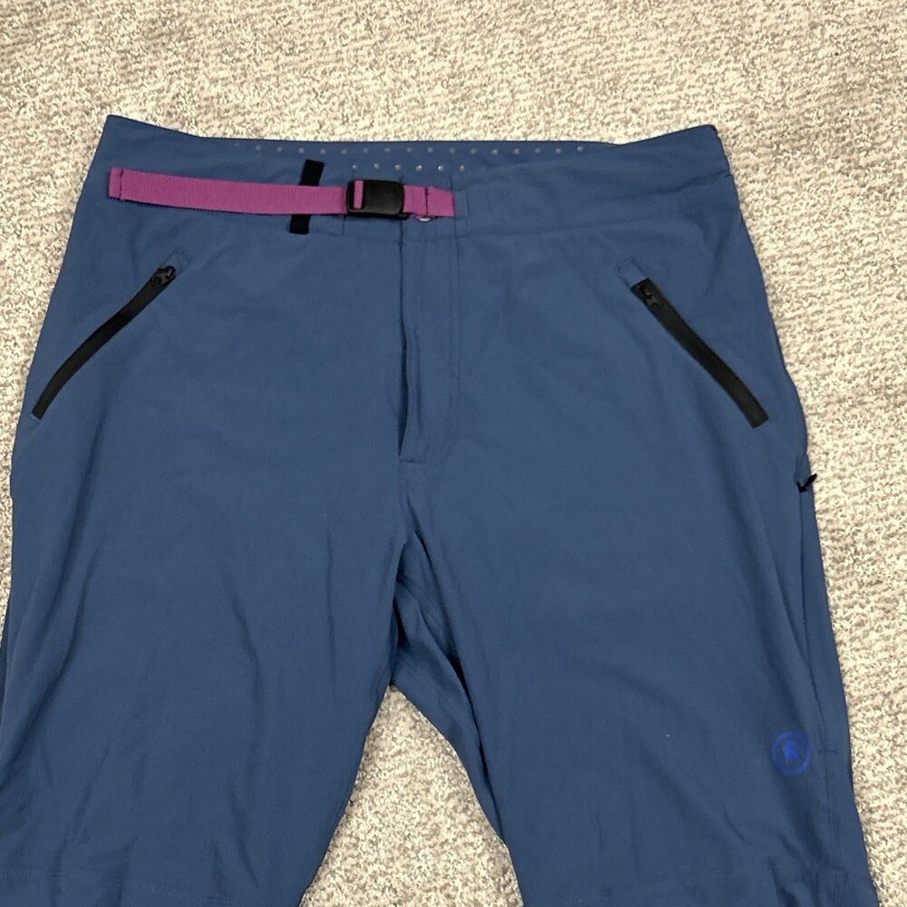 Backcountry Pants Womens XXL Hiking Climbing Joggers Blue Belted Pockets - Picture 2 of 7